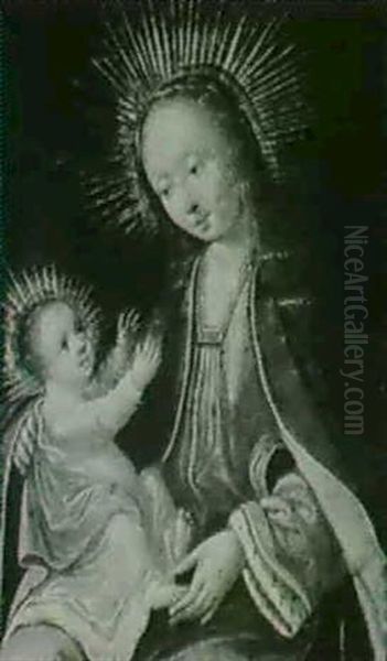 The Madonna And Christ In Glory Oil Painting by Hans Von Aachen