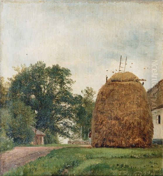 Summer In The Country Oil Painting by Carl Frederik Peder Aagaard