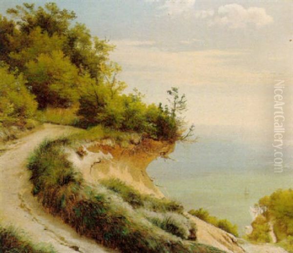 Forchammer Pynt, Moen Oil Painting by Carl Frederik Peder Aagaard