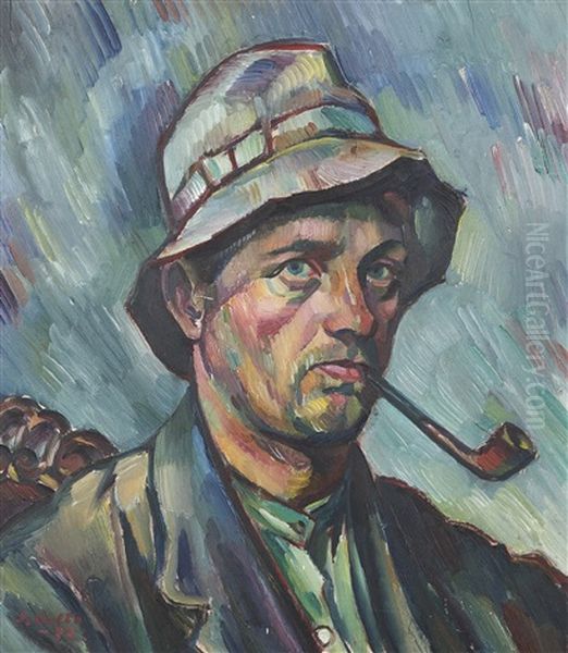 Self-portrait Oil Painting by Ilmari Aalto