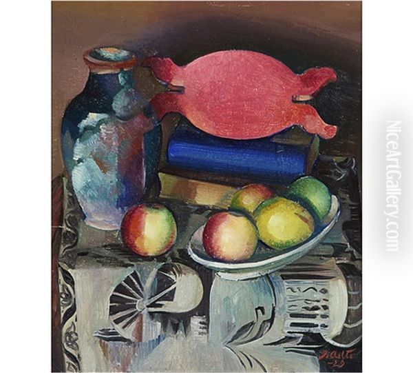 Still-life With Fruit Oil Painting by Ilmari Aalto