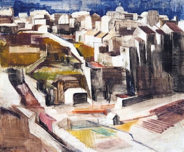 Viterbo Oil Painting by Vilmos Aba-Novak