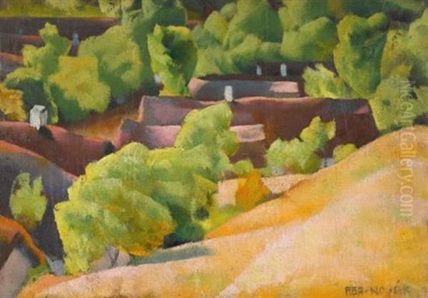 In The Hills Of Buda Oil Painting by Vilmos Aba-Novak