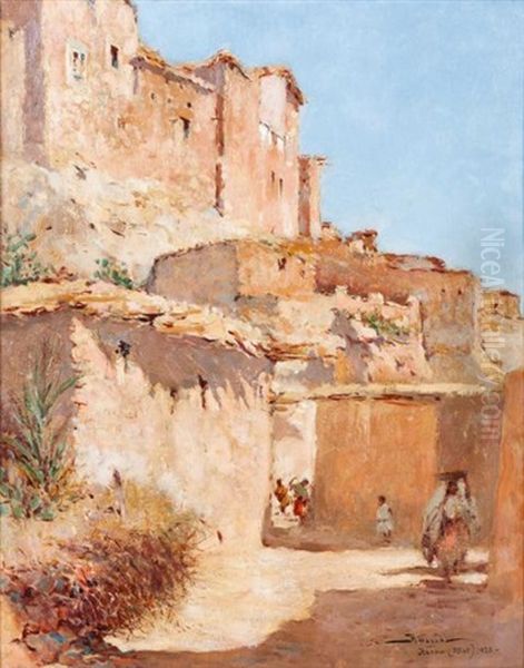 Ruelle De La Casbah D'azrou (atlas) Oil Painting by Felipe Barantes Abascal