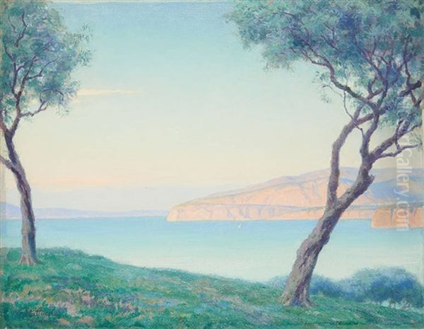 Vue Des Environs De Sorrente Oil Painting by Pierre Abattucci