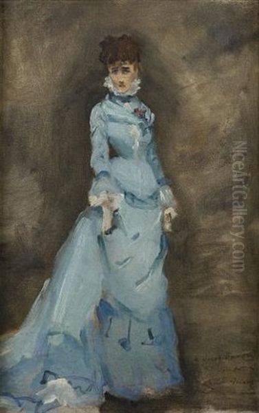 Portrait Of Sarah Bernhardt by Louise Abbema