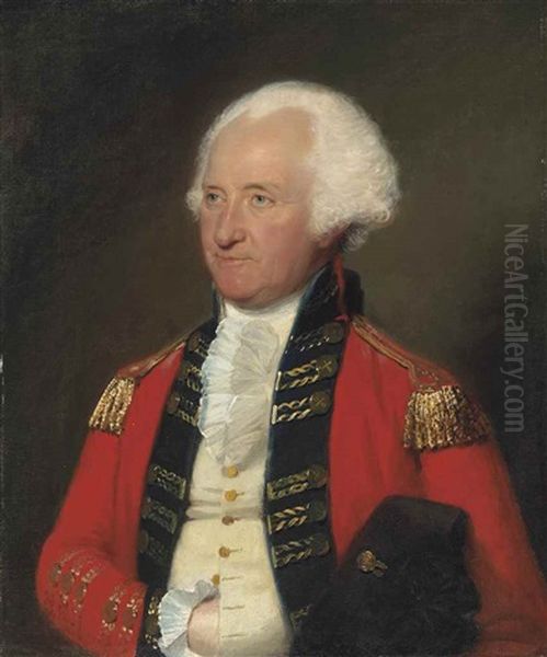 Portrait Of General James Pattison (1723-1805), Half-length, In Military Uniform Oil Painting by Lemuel Francis Abbott