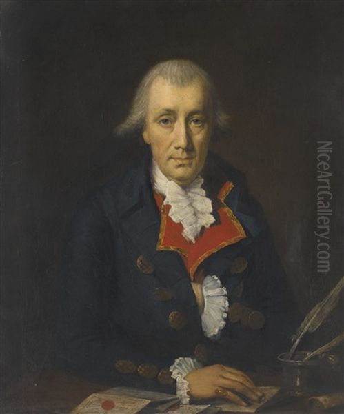 Portrait Of James Allen, Merchant Of The City Of London Oil Painting by Lemuel Francis Abbott