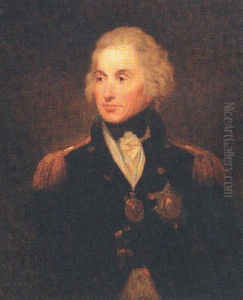 Portrait Of Rear Admiral Horatio, Lord Nelson, In Naval Uniform by Lemuel Francis Abbott