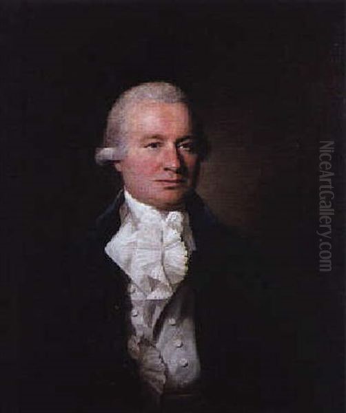 Portrait Of Randolph Marriott Oil Painting by Lemuel Francis Abbott