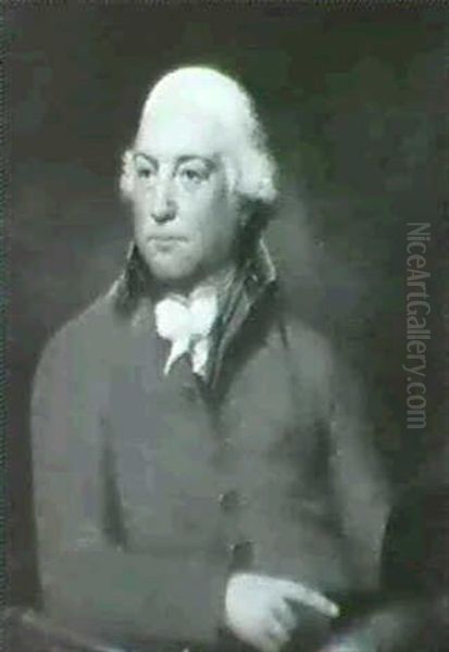 Portrait Of George Forester M.p., Half Length,              Wearing A Pink Coat, Oil Painting by Lemuel Francis Abbott