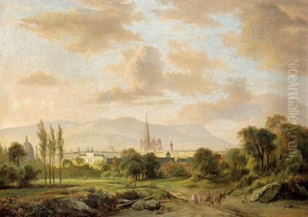 Blick Auf Wien Oil Painting by Jacobus Theodorus Abels