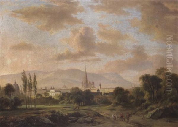 Blick Auf Wien Oil Painting by Jacobus Theodorus Abels