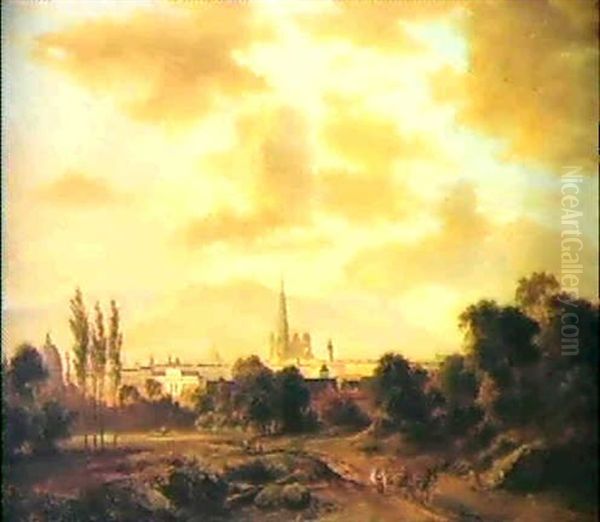 Ansicht Von Wien Oil Painting by Jacobus Theodorus Abels