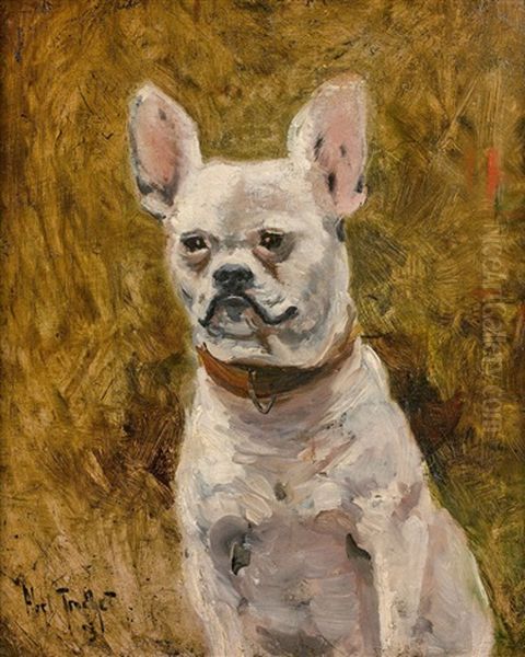 Portrait De Chien Oil Painting by Louis Abel-Truchet