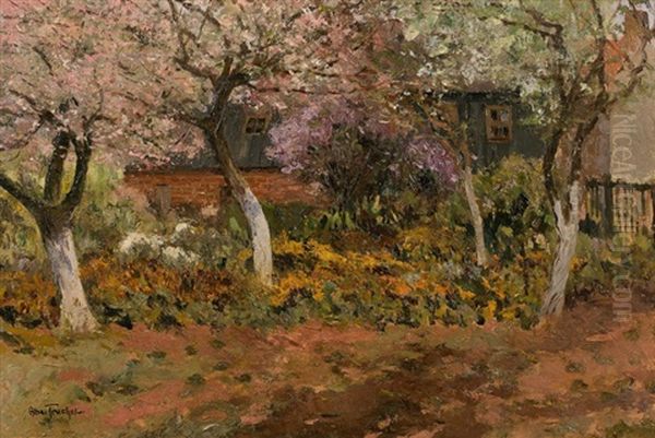 Jardin Au Printemps Oil Painting by Louis Abel-Truchet