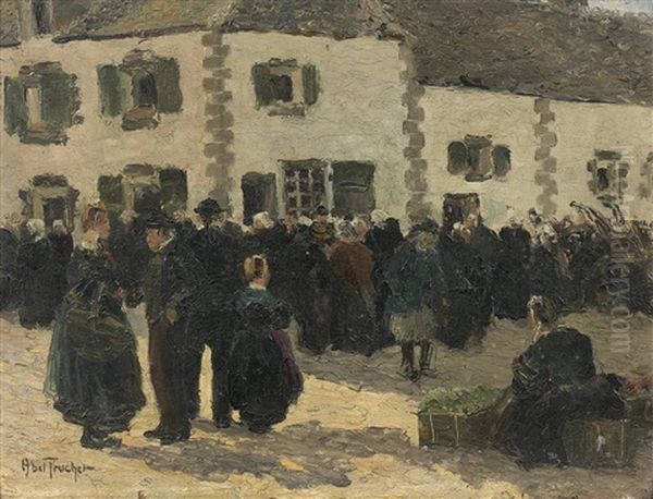 Marche En Bretagne Oil Painting by Louis Abel-Truchet