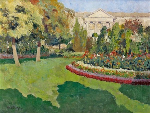 Le Jardin En Fleur Oil Painting by Louis Abel-Truchet