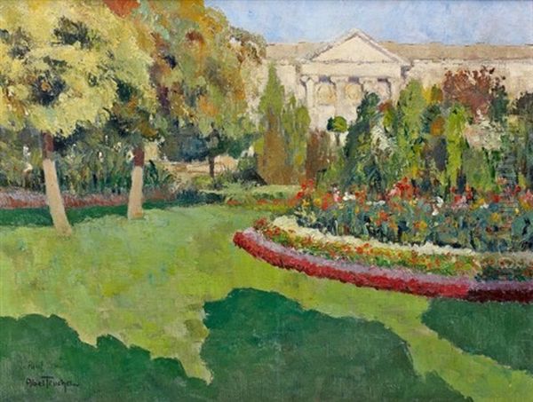 Le Jardin En Fleur Oil Painting by Louis Abel-Truchet