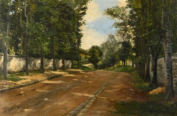 Route A Mortefontaine Oil Painting by Louis Abel-Truchet