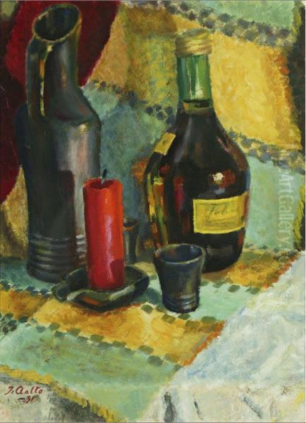 Nature Morte Oil Painting by Ilmari Aalto