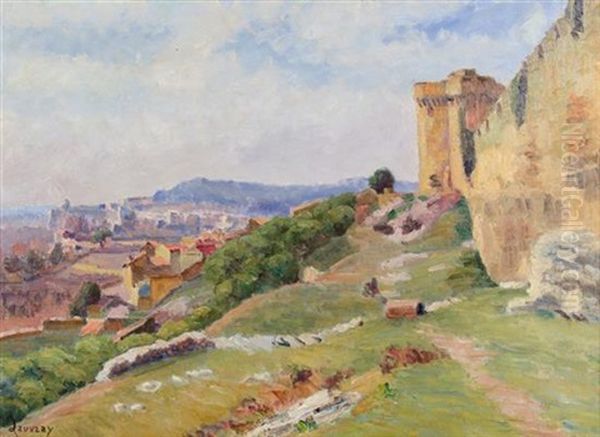 Villeneuve Les Avignon Oil Painting by Louis Abel-Truchet