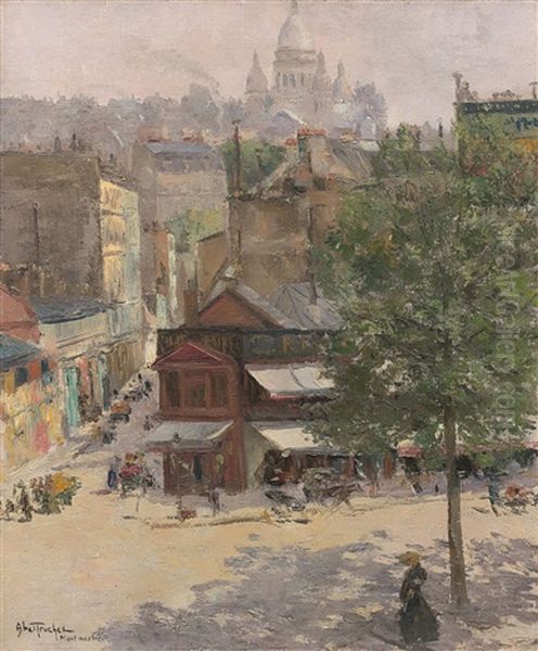 Montmartre Oil Painting by Louis Abel-Truchet