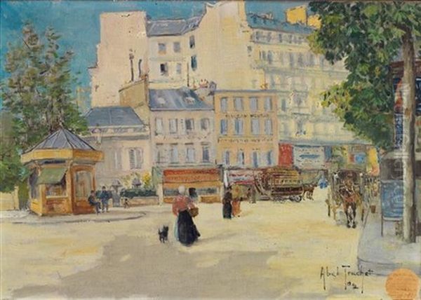 Boulevard Oil Painting by Louis Abel-Truchet