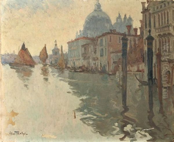 Venise, Le Grand Canal Oil Painting by Louis Abel-Truchet