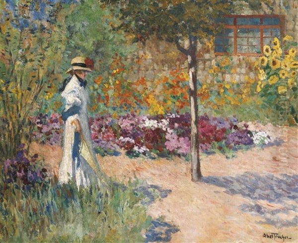 Elegante Au Jardin Oil Painting by Louis Abel-Truchet