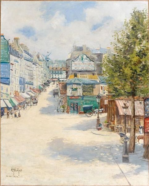 La Rue Lepic Oil Painting by Louis Abel-Truchet