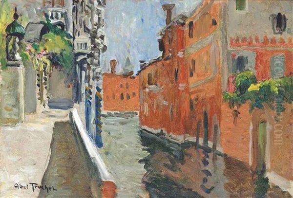 Place Sur Un Canal, Venise Oil Painting by Louis Abel-Truchet