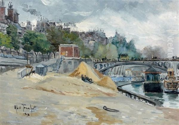 Au Bord De La Seine Oil Painting by Louis Abel-Truchet