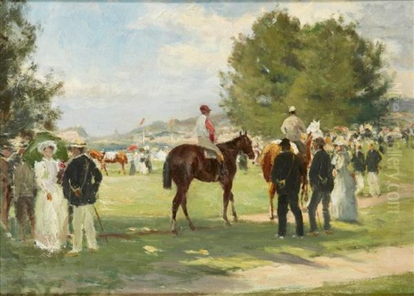 Au Champ De Courses Oil Painting by Louis Abel-Truchet