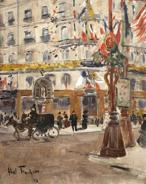 Paris Le 14 Juillet Oil Painting by Louis Abel-Truchet