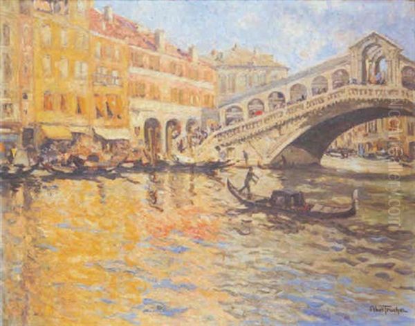 Venise, Le Rialto Oil Painting by Louis Abel-Truchet