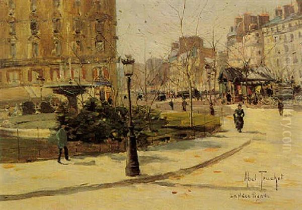 La Place Pigalle Oil Painting by Louis Abel-Truchet