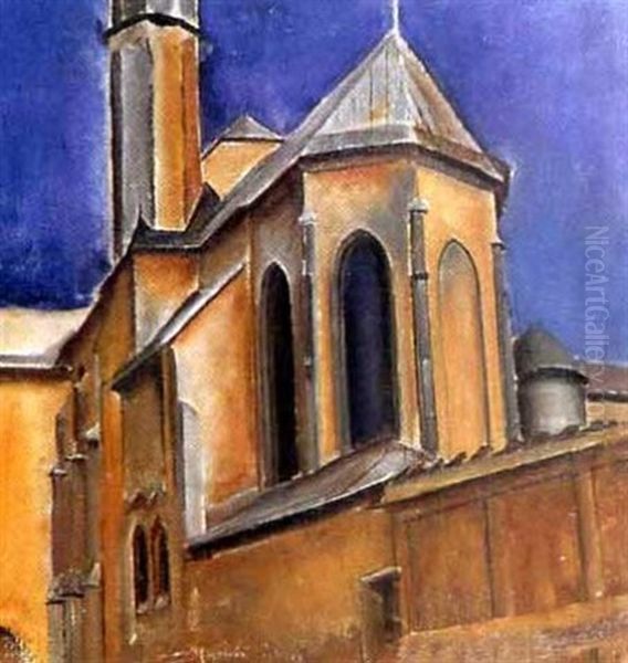 Hofkirche Innsbruck Oil Painting by Martin Aberg