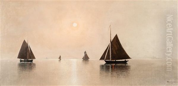 Calm Oil Painting by Erik Abrahamsson