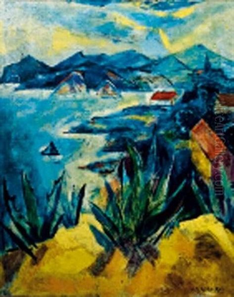 Vue D'espagne Oil Painting by Simon Claude (Vanier) Abramovitsch