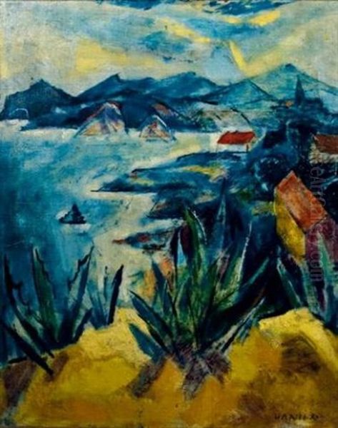 Vue D'espagne Oil Painting by Simon Claude (Vanier) Abramovitsch