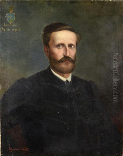 Portrait Of Laszlofalvi Velits Agost Oil Painting by Lajos Abranyi