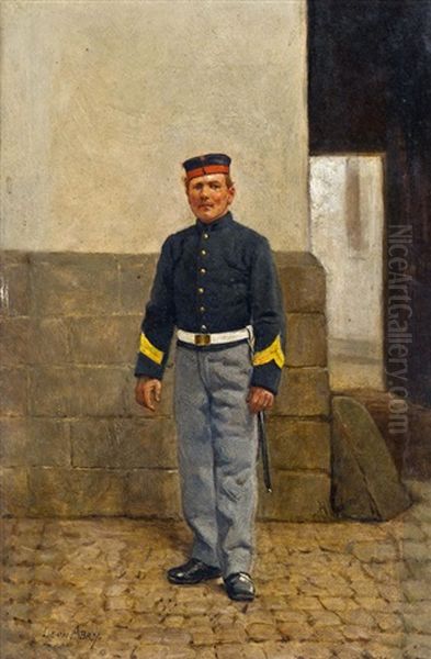 Soldat Oil Painting by Leon Eugene August Abry