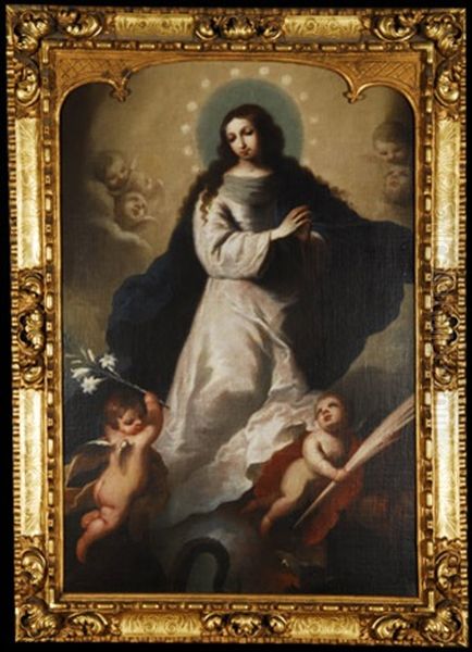 Inmaculada Oil Painting by Manuel Fernandez Acevedo