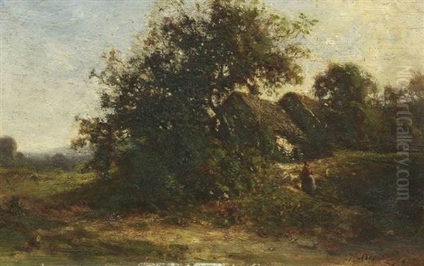 Idyllischer Sommertag Oil Painting by Jean-Alexis Achard