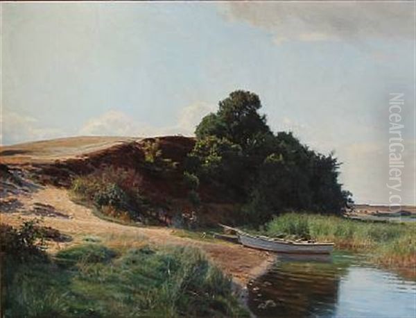 Summer Day In Denmark Oil Painting by Georg Nicolaj Achen