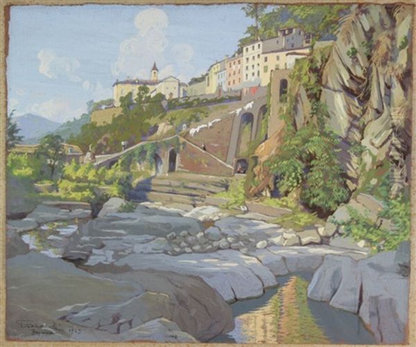 Bagnone Oil Painting by Pietro D' Achiardi