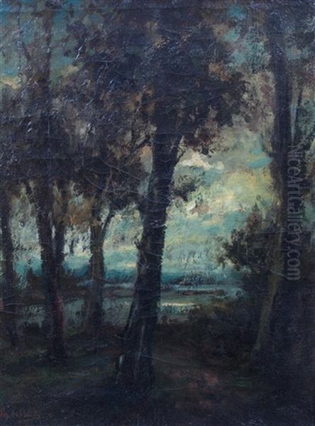 Landscape Oil Painting by Theodore Emile Achille