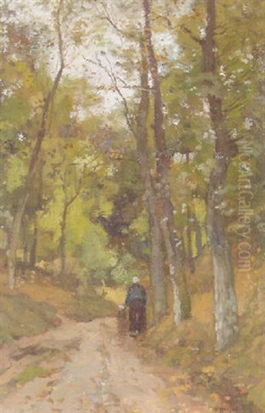 De Holle Weg, Wageningen Oil Painting by Theodore Emile Achille