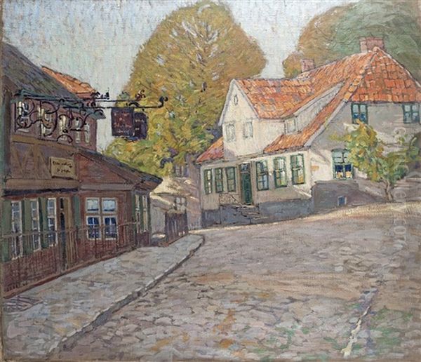 In Lauenburg Oil Painting by Otto Ackermann